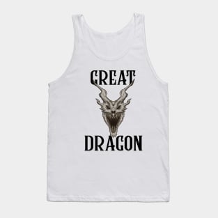 Great Fearsome Dragon Fantasy RPG Design Tank Top